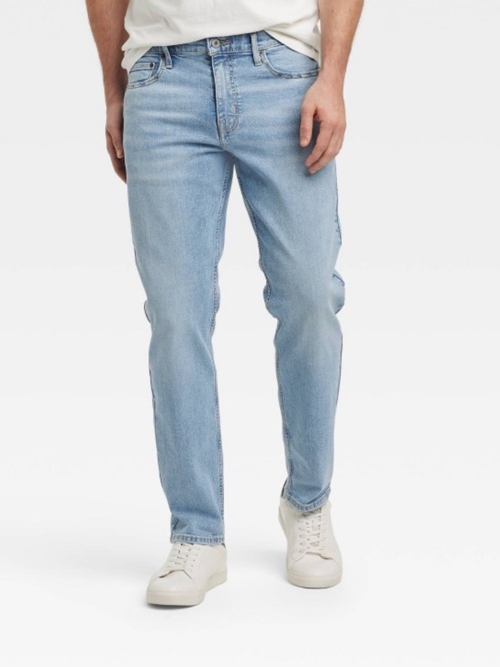 Men's Total Flex Athletic Fit Jeans - Goodfellow & Co™ Light Indigo 32 x 32